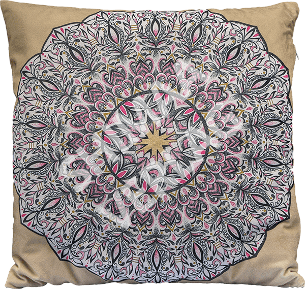 Energetisiertes Kuschelkissen mit Mandala - Klein